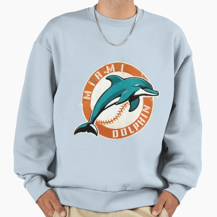 Art Miami Dolphins Sweatshirt - Streetwear Style for Adults - T-Shirt, Sweatshirt, Hoodie