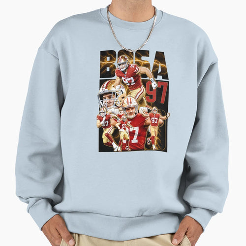 Defensive End Player 97 Touchdown Sweatshirt - Novelty Apparel for Adults - T-Shirt, Sweatshirt, Hoodie