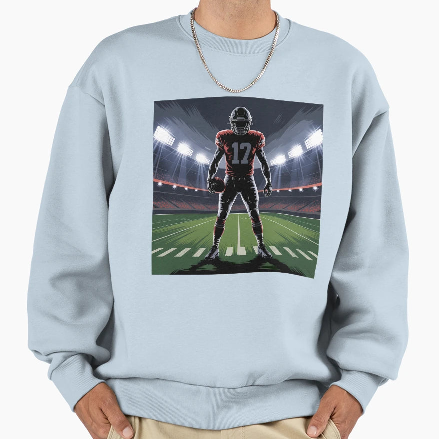 American Football Art Illustration Sweatshirt - Minimalist Print for Adults - T-Shirt, Sweatshirt, Hoodie