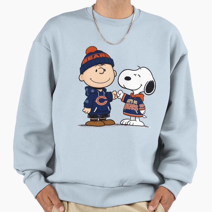 Charlie Brown And Snoopy Sweatshirt - Fun Novelty Design for Adults - T-Shirt, Sweatshirt, Hoodie