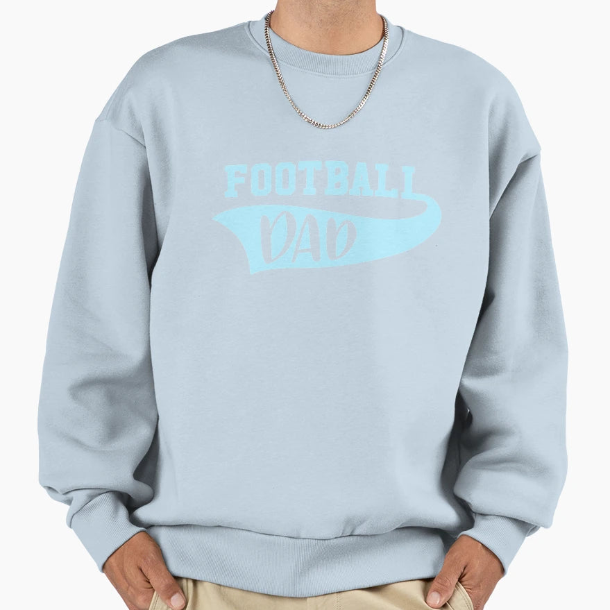 Football Dad Sweatshirt - Minimalist Print Men Women - T-Shirt, Sweatshirt, Hoodie