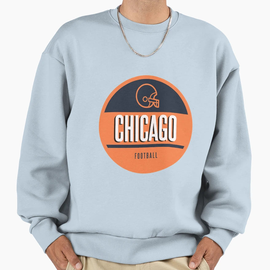Chicago Football Sweatshirt - Novelty Apparel for Adults - T-Shirt, Sweatshirt, Hoodie