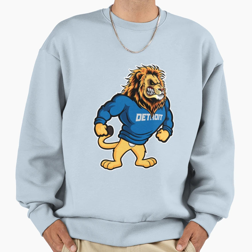 Detroit Lions Football Team Sweatshirt - Custom Art Print Men Women - T-Shirt, Sweatshirt, Hoodie