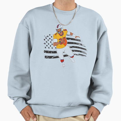 American Football Funny Sweatshirt - Fun Novelty Design for Adults - T-Shirt, Sweatshirt, Hoodie