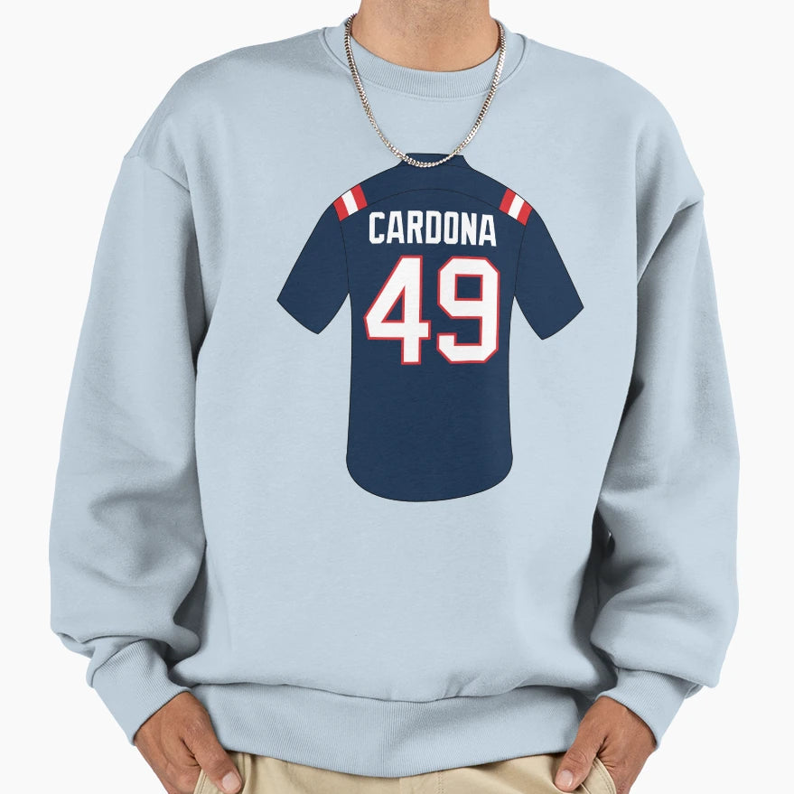 Joe Cardona Jersey Number 49 Sweatshirt - Minimalist Print Unisex - T-Shirt, Sweatshirt, Hoodie
