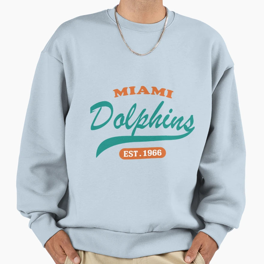 Copy Art Miami Dolphins Sweatshirt - Streetwear Style Unisex - T-Shirt, Sweatshirt, Hoodie