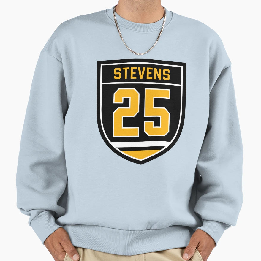 Stevens 25 Emblem Sweatshirt - Streetwear Style for Adults - T-Shirt, Sweatshirt, Hoodie
