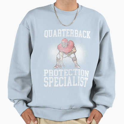 Offensive Lineman Quaterback Sweatshirt - Novelty Apparel for Adults - T-Shirt, Sweatshirt, Hoodie