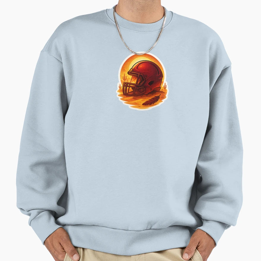 Crimson Blaze Helmet Sweatshirt - Novelty Apparel Men Women - T-Shirt, Sweatshirt, Hoodie