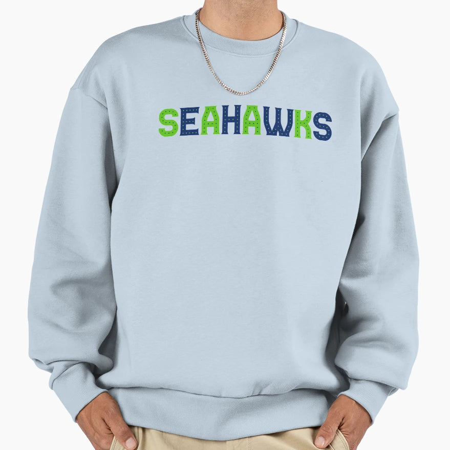 Seattle Seahawks Sweatshirt - Casual Everyday Wear for Adults - T-Shirt, Sweatshirt, Hoodie