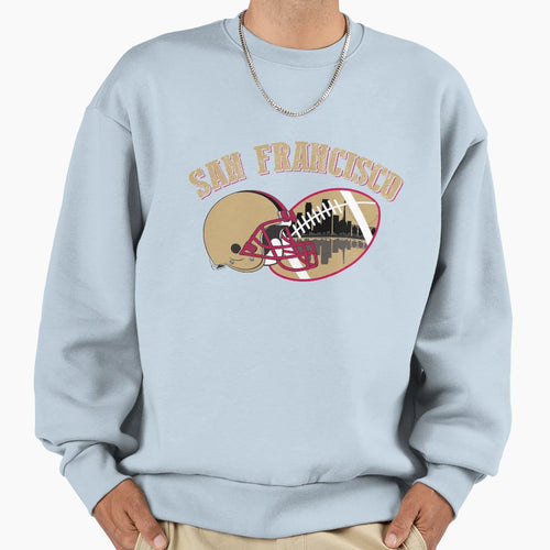 Sf San Francisco Football Sweatshirt - Graphic Print Unisex - T-Shirt, Sweatshirt, Hoodie