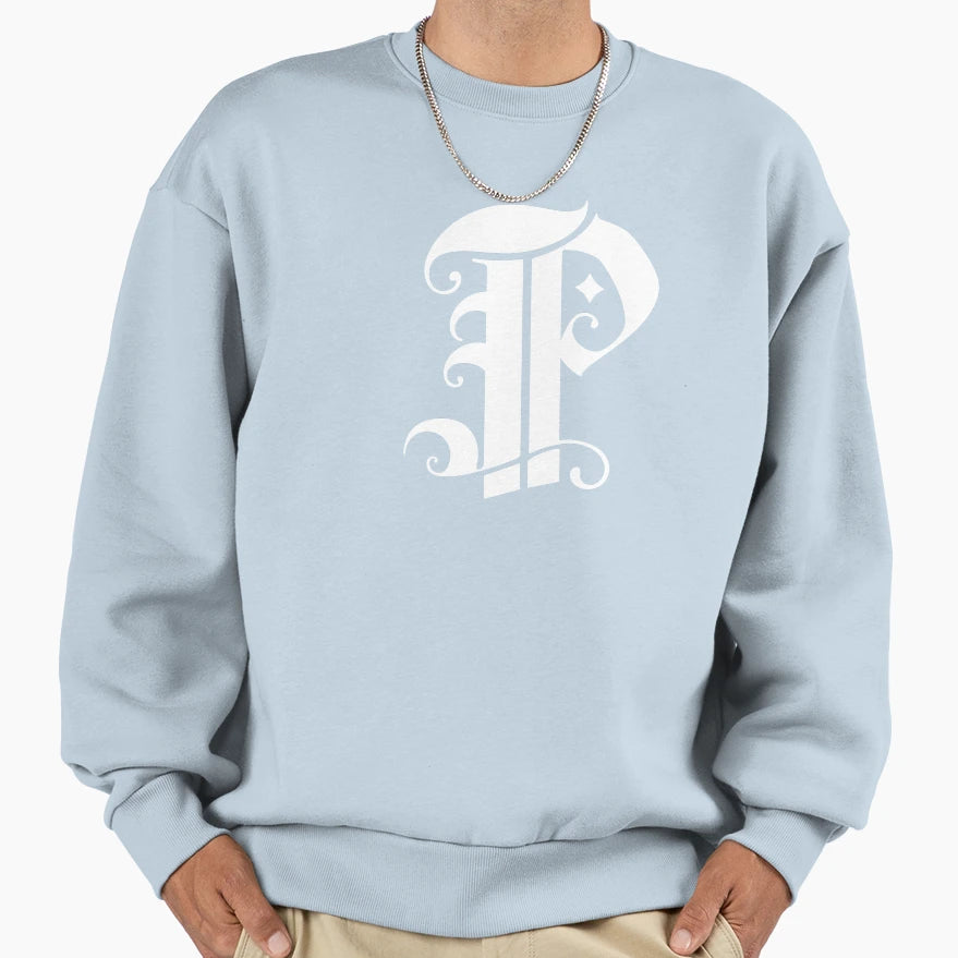 Letter P Gift Sweatshirt - Aesthetic Graphic Men Women - T-Shirt, Sweatshirt, Hoodie