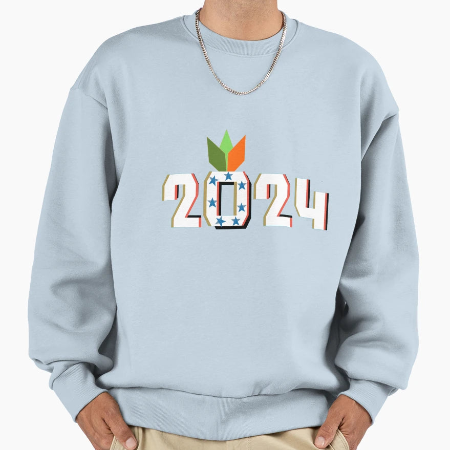 Welcome 2024 Sweatshirt - Aesthetic Graphic Men Women - T-Shirt, Sweatshirt, Hoodie