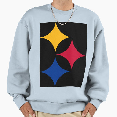 S T E E L E R S Geometric Minimal Sweatshirt - Unique Graphic Unisex - T-Shirt, Sweatshirt, Hoodie