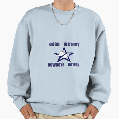 Good Victory Cowboys Nation Sweatshirt - Custom Art Print for Adults - T-Shirt, Sweatshirt, Hoodie