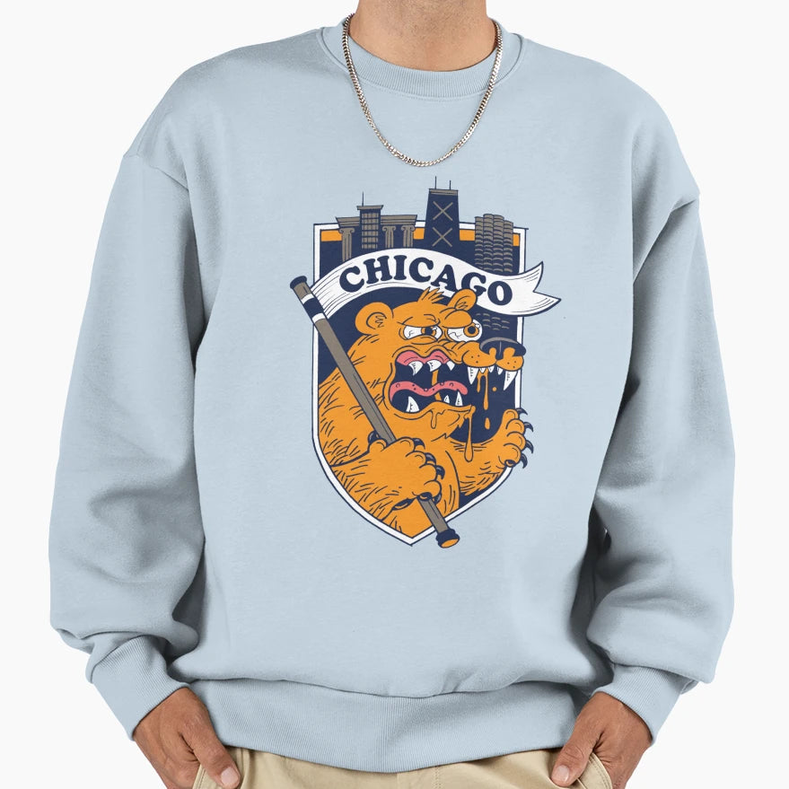 Chicago Football T-Shirt - Minimalist Print Men Women - T-Shirt, Sweatshirt, Hoodie
