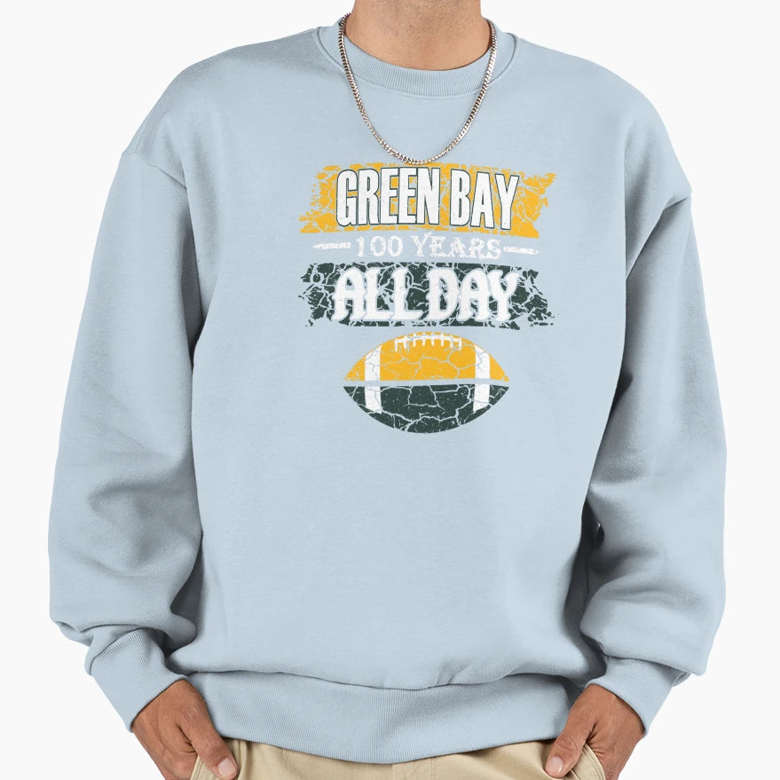 Art Green Bay Packers Sweatshirt - Casual Everyday Wear for Adults - T-Shirt, Sweatshirt, Hoodie