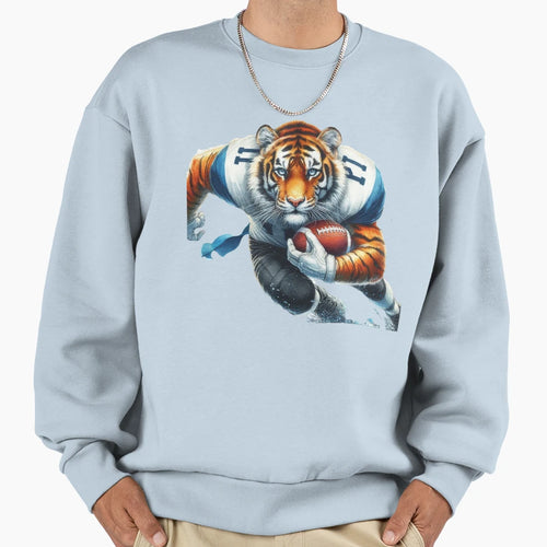 Tiger Athlete American Football Sweatshirt - Casual Everyday Wear Unisex - T-Shirt, Sweatshirt, Hoodie