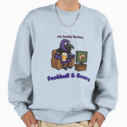 Funny Ravens Cartoon My Sunday Hoodie - Casual Everyday Wear for Adults - T-Shirt, Sweatshirt, Hoodie