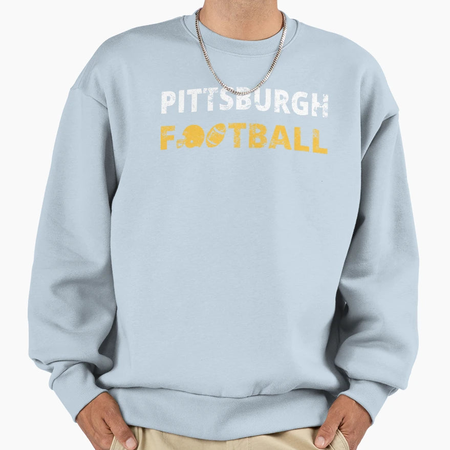 Pittsburgh Football Team Iii Sweatshirt - Custom Art Print Men Women - T-Shirt, Sweatshirt, Hoodie