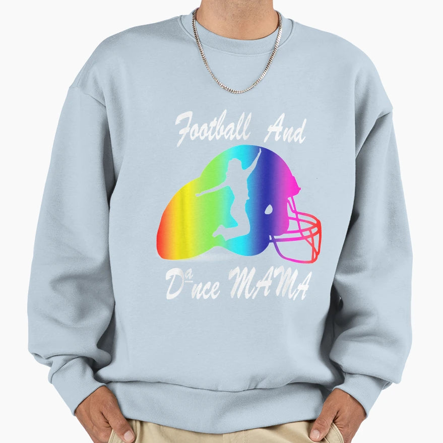 American Football And Dance Mama T-Shirt - Minimalist Print Men Women - T-Shirt, Sweatshirt, Hoodie