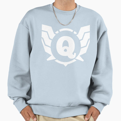 Superhero Letter Q Power Wings Sweatshirt - Novelty Apparel for Adults - T-Shirt, Sweatshirt, Hoodie