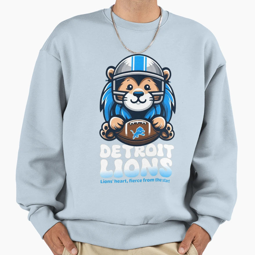 Art Detroit Lions Sweatshirt - Graphic Print Men Women - T-Shirt, Sweatshirt, Hoodie
