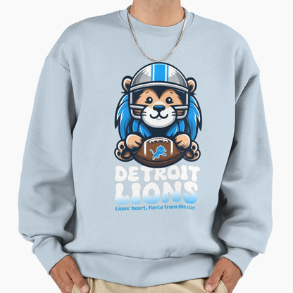 Art Detroit Lions Sweatshirt - Graphic Print Men Women - T-Shirt, Sweatshirt, Hoodie
