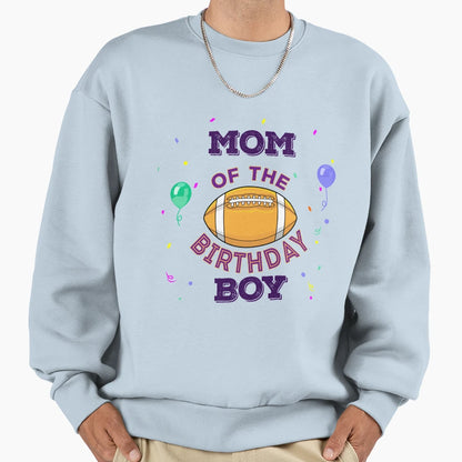 Mom American Football Birthday Dark Sweatshirt - Unique Graphic Men Women - T-Shirt, Sweatshirt, Hoodie
