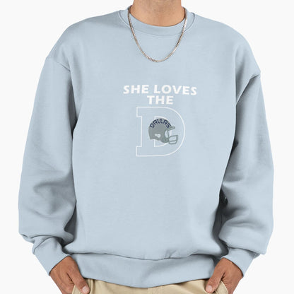 She Loves Dallas D Texas City Funny T-Shirt - Custom Art Print Men Women - T-Shirt, Sweatshirt, Hoodie