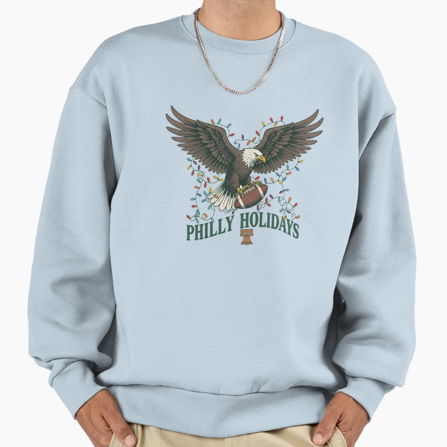 Philly Football Lights Sweatshirt - Graphic Print Unisex - T-Shirt, Sweatshirt, Hoodie