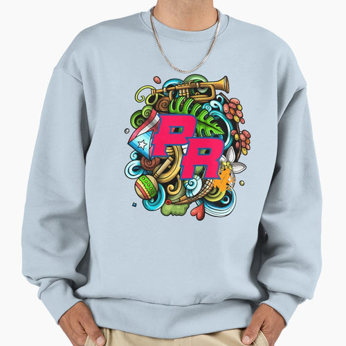 Pe Erre Sweatshirt - Minimalist Print for Adults - T-Shirt, Sweatshirt, Hoodie