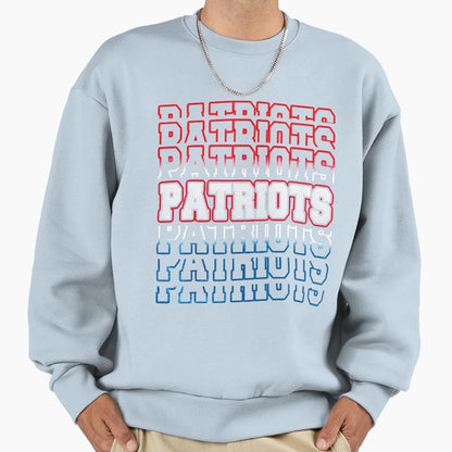 Patriots Football Game Sports Sweatshirt - Custom Art Print for Adults - T-Shirt, Sweatshirt, Hoodie