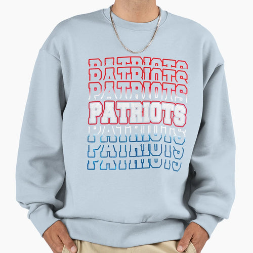 Patriots Football Game Sports Sweatshirt - Custom Art Print for Adults - T-Shirt, Sweatshirt, Hoodie