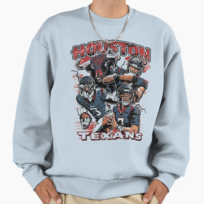 Art Houston Texans Sweatshirt - Graphic Print Unisex - T-Shirt, Sweatshirt, Hoodie