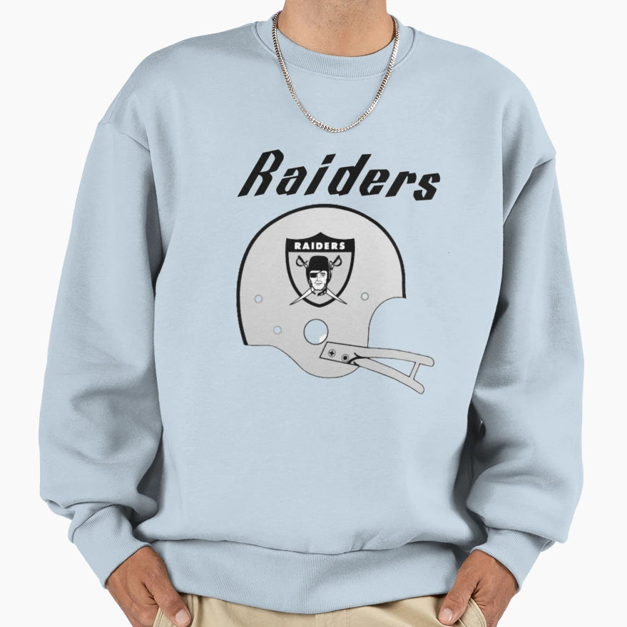 Raiders Football Helmet Sweatshirt - Casual Everyday Wear Men Women - T-Shirt, Sweatshirt, Hoodie