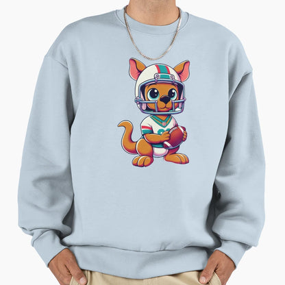 Kangaroo Kickoff Halloween Football Sweatshirt - Unique Graphic Unisex - T-Shirt, Sweatshirt, Hoodie