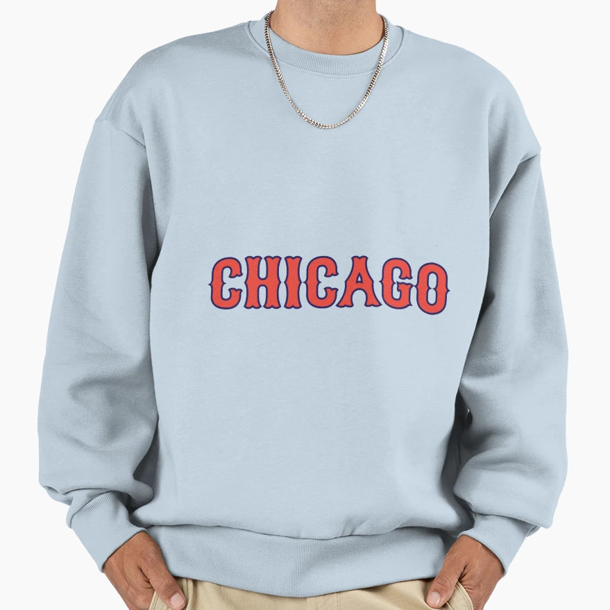 Chicago Sweatshirt - Aesthetic Graphic Men Women - T-Shirt, Sweatshirt, Hoodie