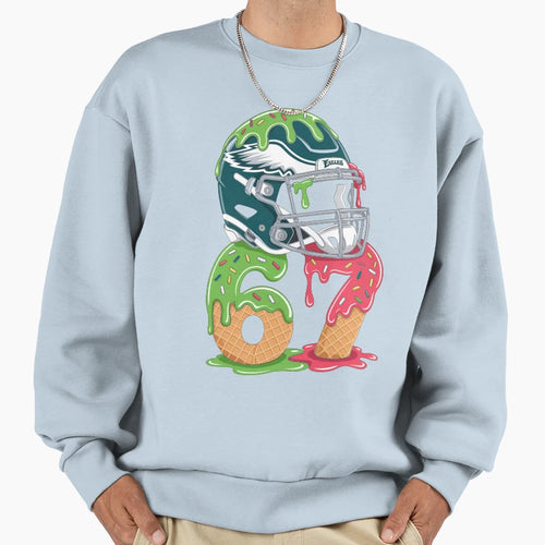 American Football 67 Ice Cream Sweatshirt - Aesthetic Graphic for Adults - T-Shirt, Sweatshirt, Hoodie