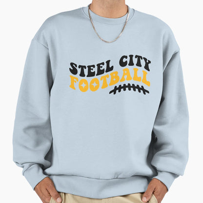 Steel City Football Sweatshirt - Casual Everyday Wear Unisex - T-Shirt, Sweatshirt, Hoodie