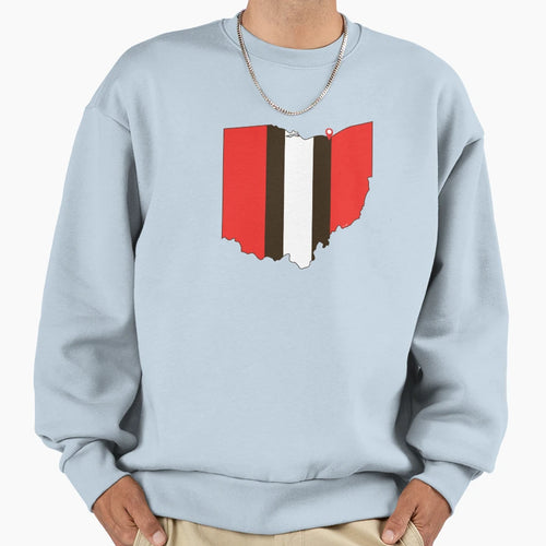 Cleveland Football Sweatshirt - Unique Graphic Unisex - T-Shirt, Sweatshirt, Hoodie