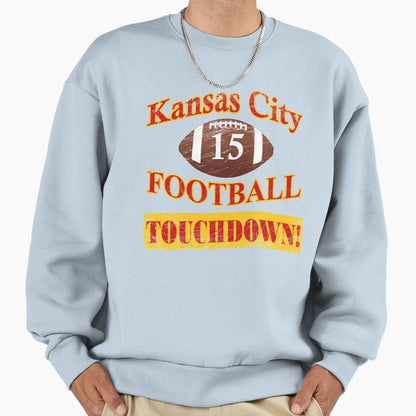Kansas City Winning Footbal Touchdown Sweatshirt - Minimalist Print Unisex - T-Shirt, Sweatshirt, Hoodie