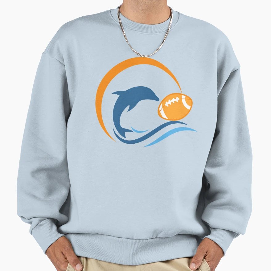 TH Dolphins Sweatshirt - Custom Art Print Men Women - T-Shirt, Sweatshirt, Hoodie