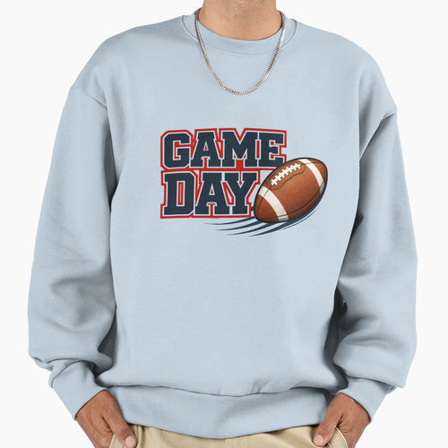 Game Day Football Sweatshirt - Minimalist Print for Adults - T-Shirt, Sweatshirt, Hoodie