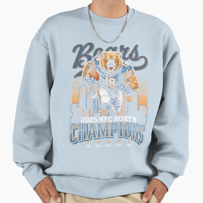 Chicago Bears Nfc North Champions Sweatshirt - Minimalist Print for Adults - T-Shirt, Sweatshirt, Hoodie