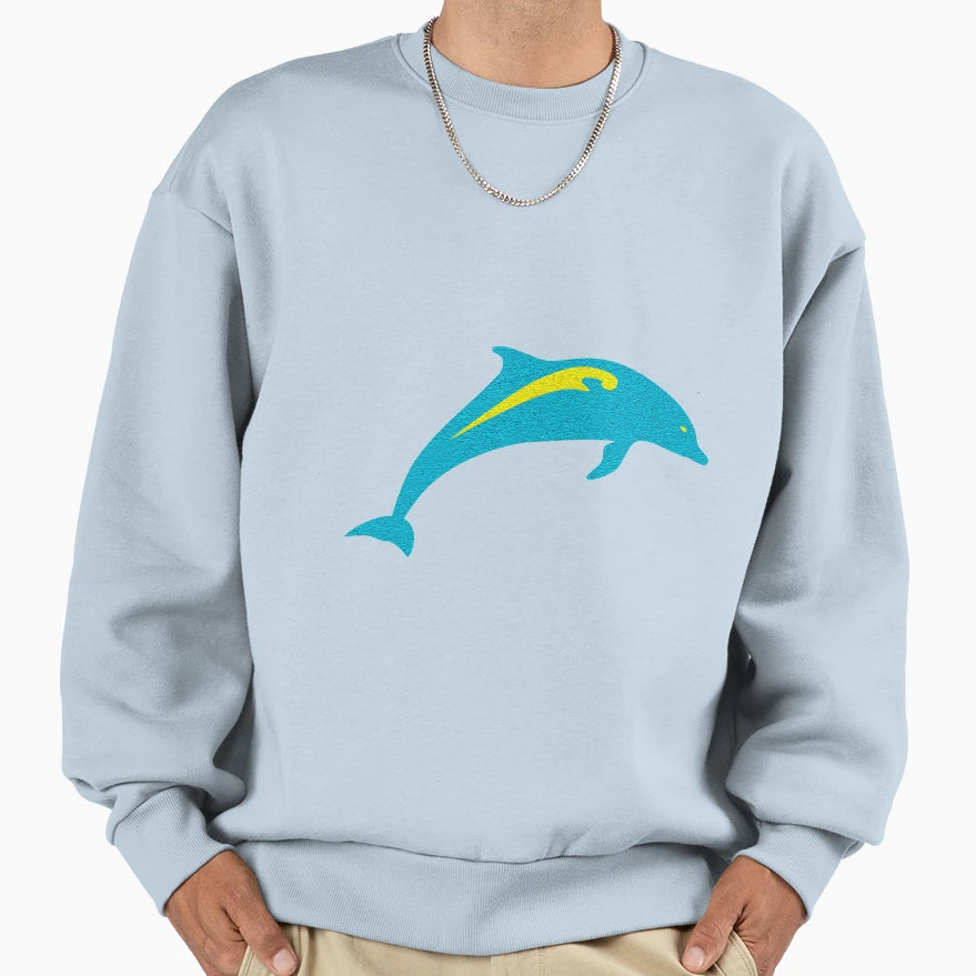 Dolphin Sweatshirt - Streetwear Style for Adults - T-Shirt, Sweatshirt, Hoodie