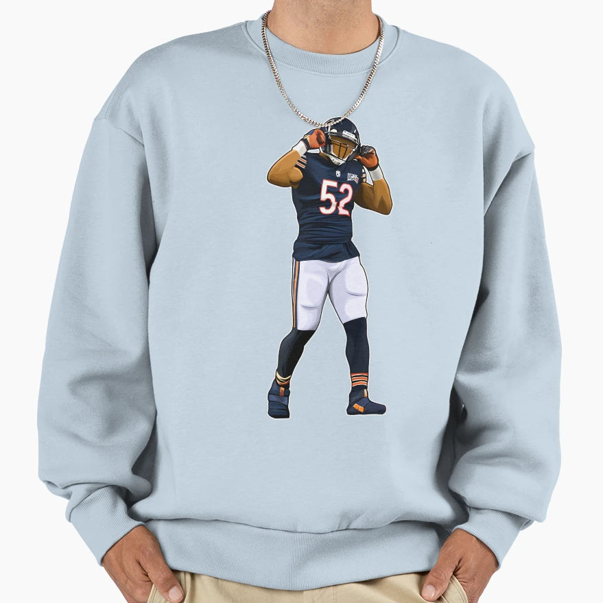 Khalil Mack Action Sweatshirt - Custom Art Print Men Women - T-Shirt, Sweatshirt, Hoodie