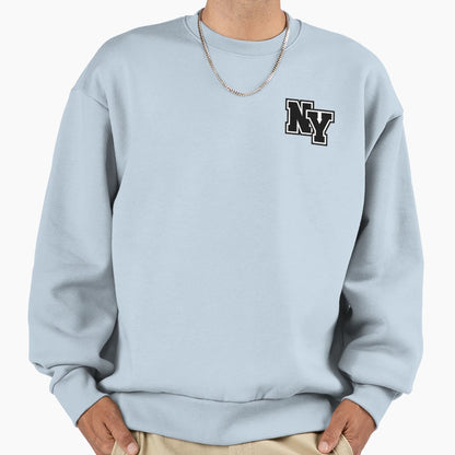 Ny Bold Initials Black Monogram Sweatshirt - Streetwear Style for Adults - T-Shirt, Sweatshirt, Hoodie
