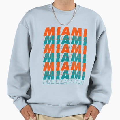 Miami Sweatshirt - Casual Everyday Wear for Adults - T-Shirt, Sweatshirt, Hoodie