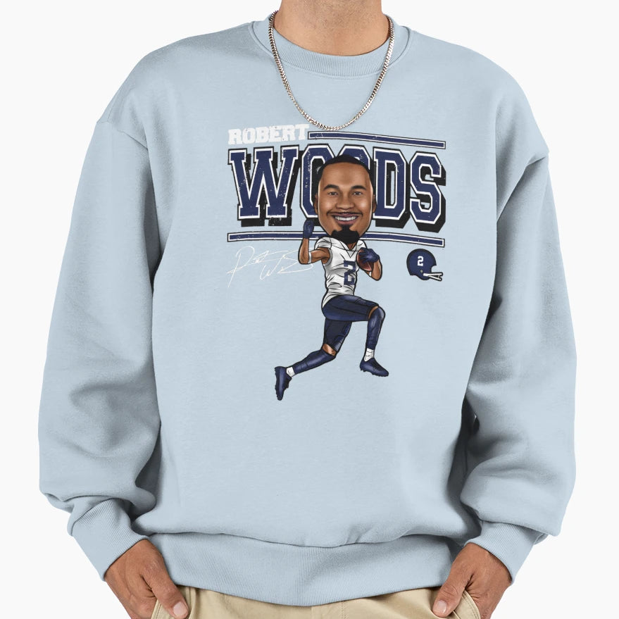 Robert Woods Cartoon Sweatshirt - Casual Everyday Wear Men Women - T-Shirt, Sweatshirt, Hoodie